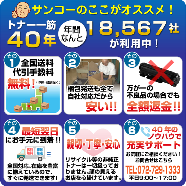 リコー（RICOH）SP C200 4色トナー｜純正トナーのサンコー