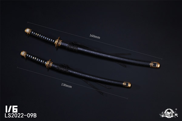 龍山重工】LS2022-09 ダイカスト合金 日本刀 2本セット&掛け台（刀