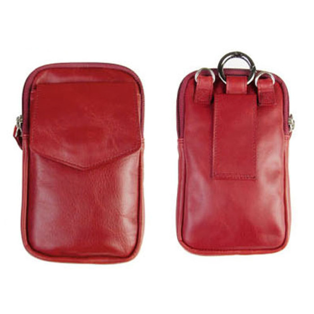 本革 スマホポーチ iPhoneポーチ ベルトポーチ ミニウエストポーチ