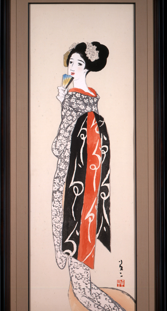 木版画「舞姫」