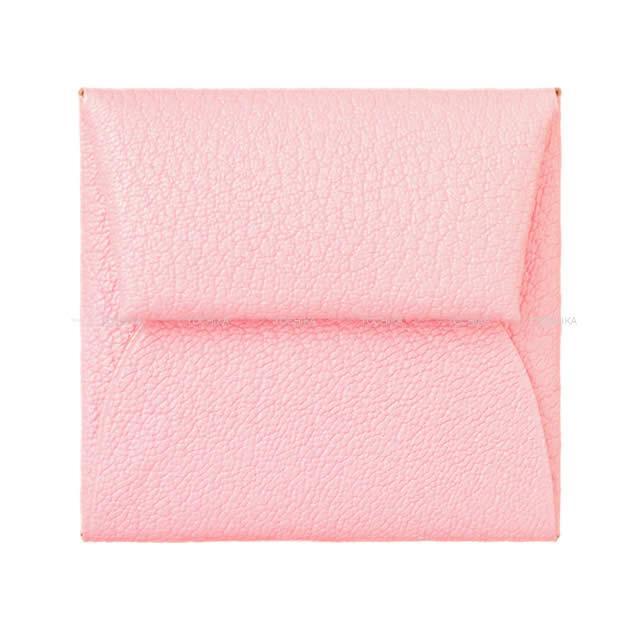 HERMES エルメス コインケース バスティア ローズサクラ シェーブル