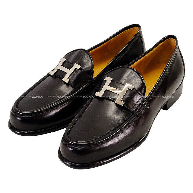 HERMES エルメス ローファー コンスタンス Hロゴ 黒 (ブラック