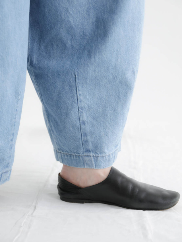 HARVESTY ハーベスティ｜デニムサーカスパンツ（ライトブルー）