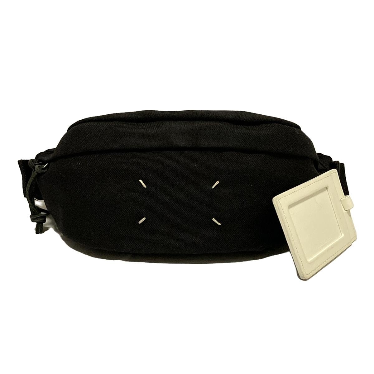 メゾンマルジェラ/ウエストポーチ/バムバッグ/黒/ナイロン/型番