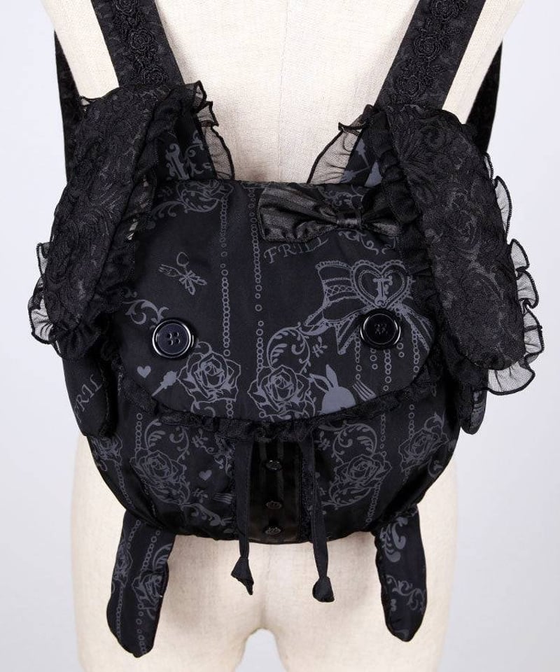 h.NAOTO/エイチ・ナオト Lovely Bunny Frill Backpack / B