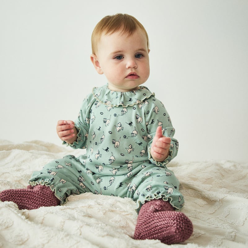 ロンパース・カバーオール Misha & Puff / Pierrot Onesie / 0-6m