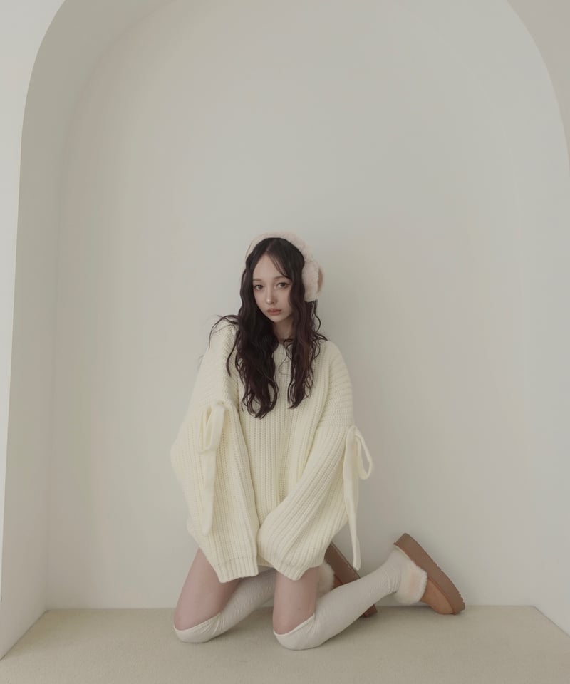 ♡Ivory♡】ホリデーリボンニット / Holiday Ribbon Knit | FIC