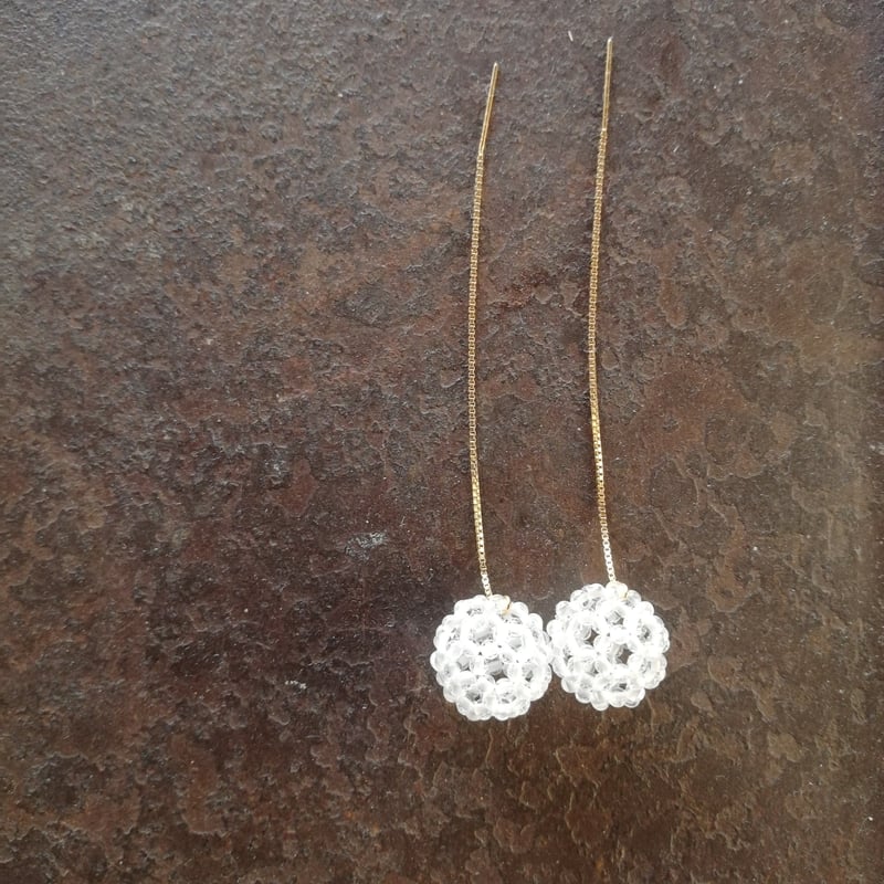 fullerene フラーレン水晶2mmアメリカンピアス(marsa*original ful