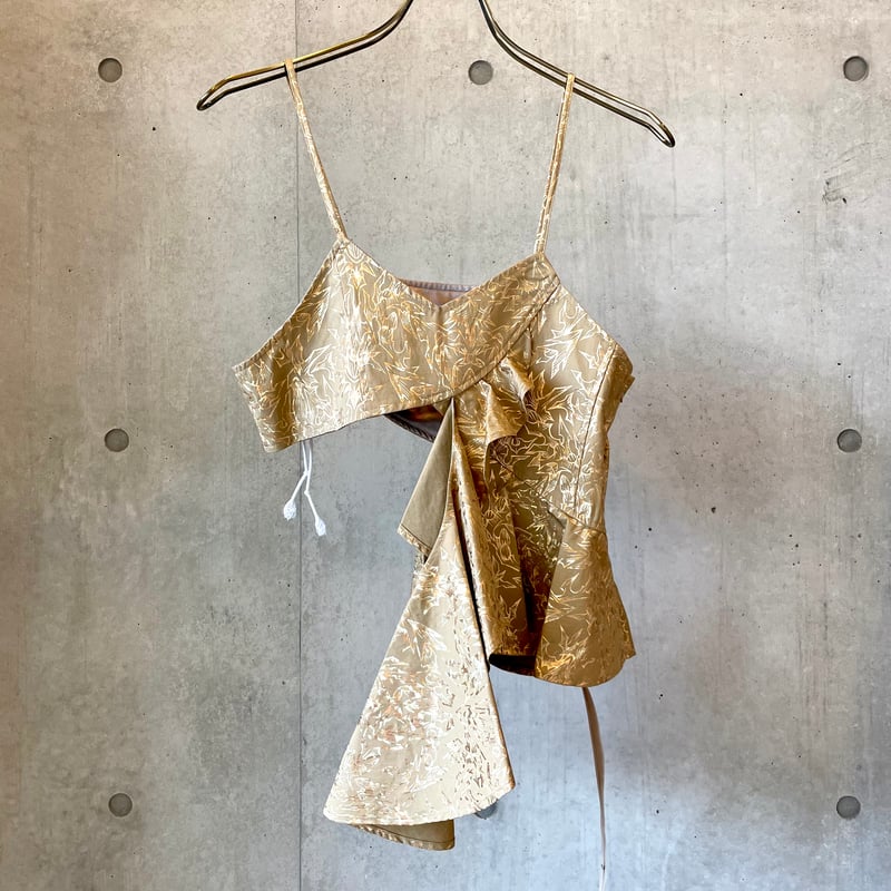 SHIROMA PRISM dress camisole（gold） | gusucuma