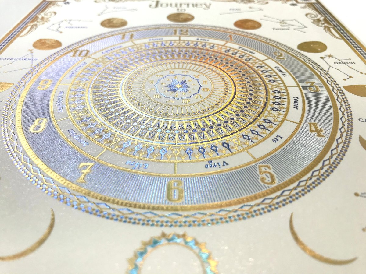 完全受注生産 】 『 魔導書 月読時計2 - ポーラライト箔使用 - 』 1冊