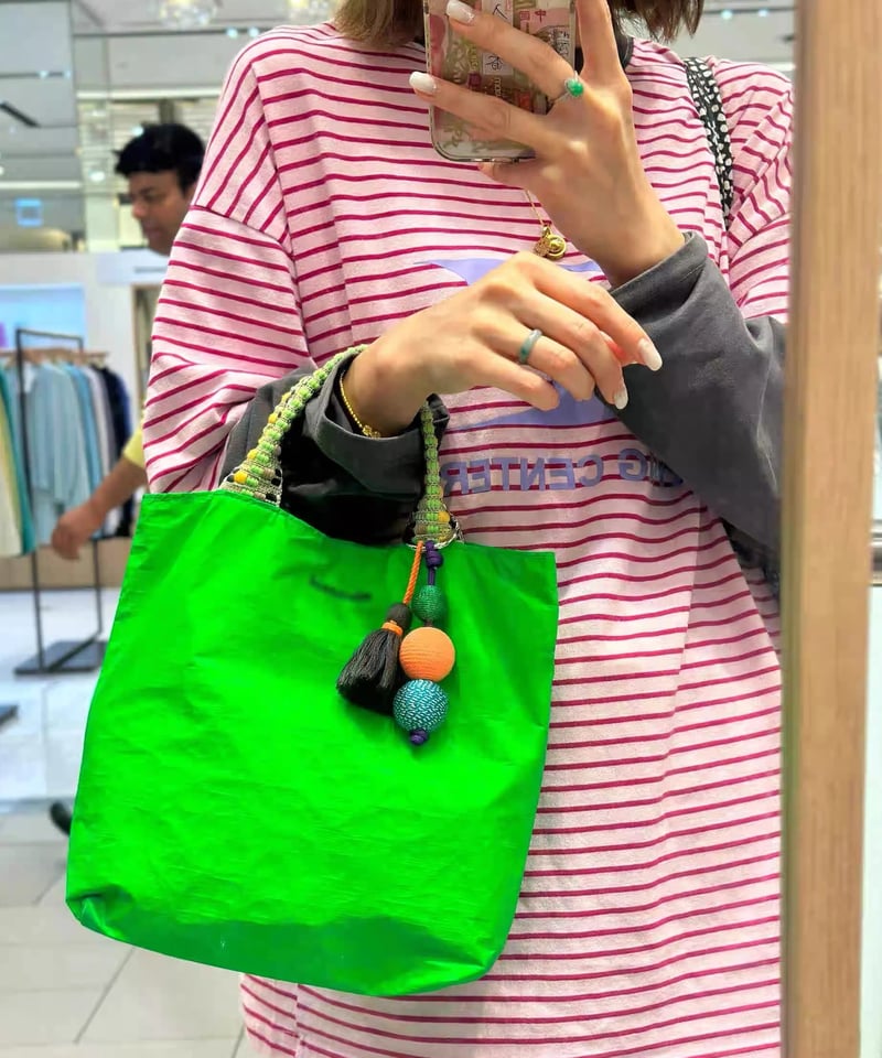 予約販売】蛍光グリーン防水ミニトートバッグ | KISHIKA