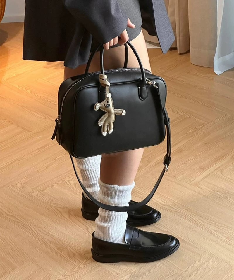 予約販売】レザーボックスボストンバッグ | KISHIKA