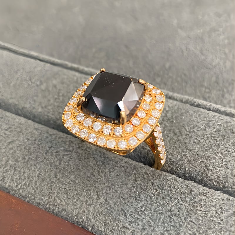 ブラックダイヤモンド 18kリング | IRIS Gem & Jewellery