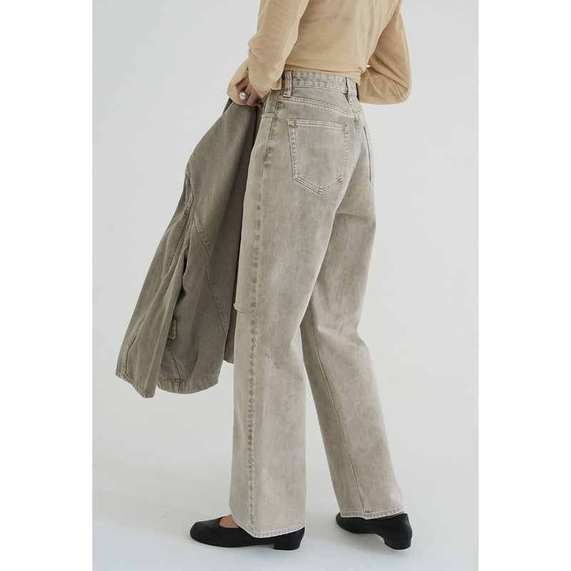 CLANE クラネ “ SLASH CUT DENIM PANTS” スラッシュカットデニムパ