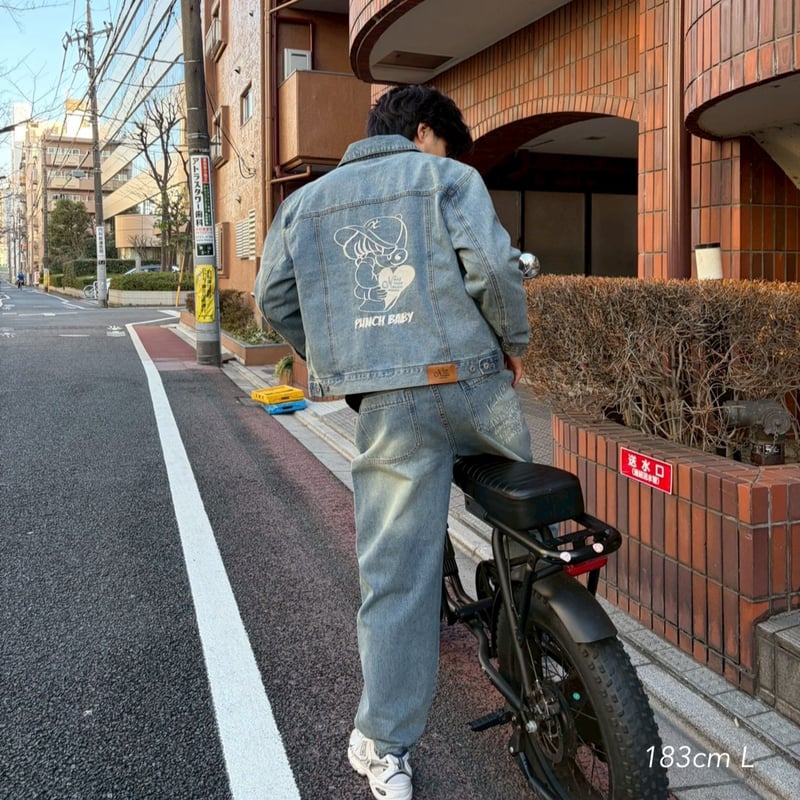 punchbaby denim jacket | kaoyorinakami