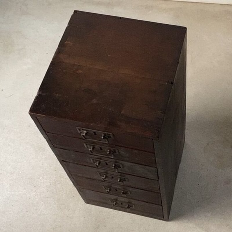 アンティーク 6杯 小引き出し チェスト ドロワー 収納引出し 花台 小物