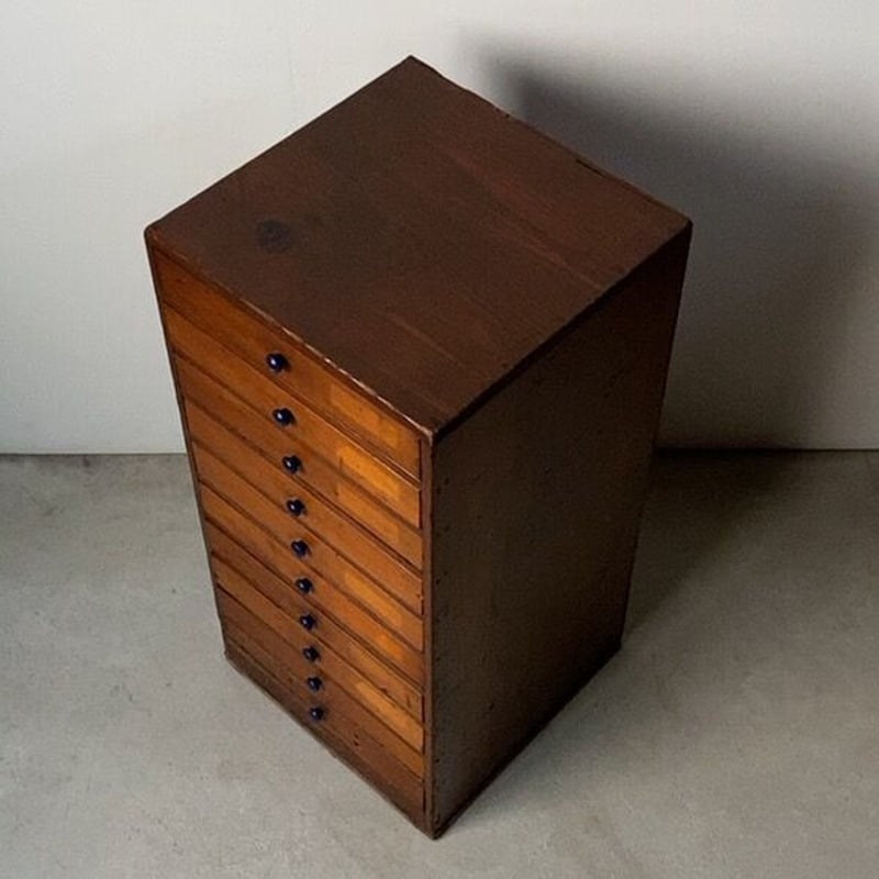 アンティーク 10杯 小引き出し チェスト ドロワー 収納引出し 花台