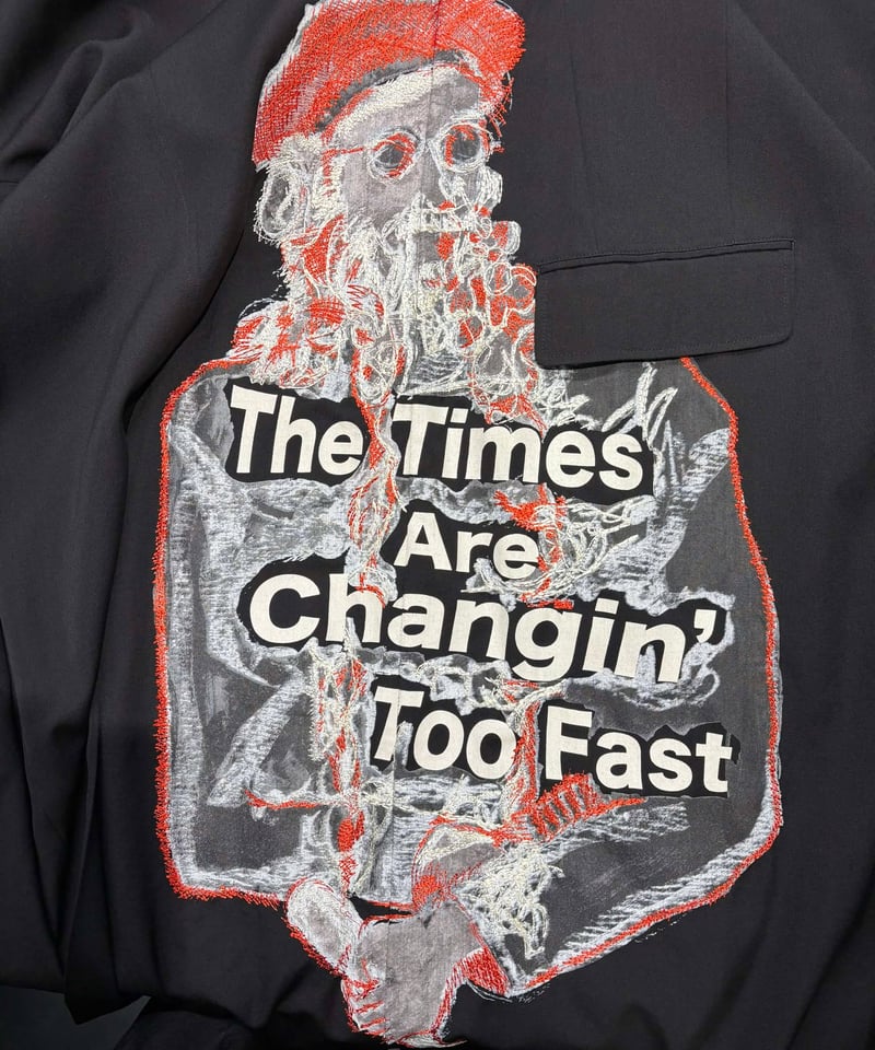 2017AW yohji yamamoto pour homme 刺繍デザインロングジャケット