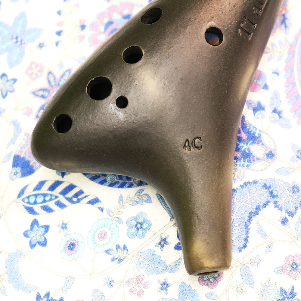 ティアーモ オカリナ アルトC シングル管 黒陶シリーズ合奏モデル 4C