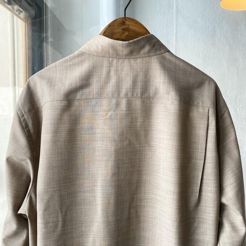 AURALEE SUPER FINE TROPICAL WOOL SHIRT | Less