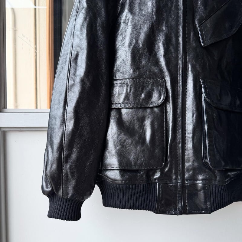 AURALEE LAMB LEATHER ZIP BLOUSON | Less Higash