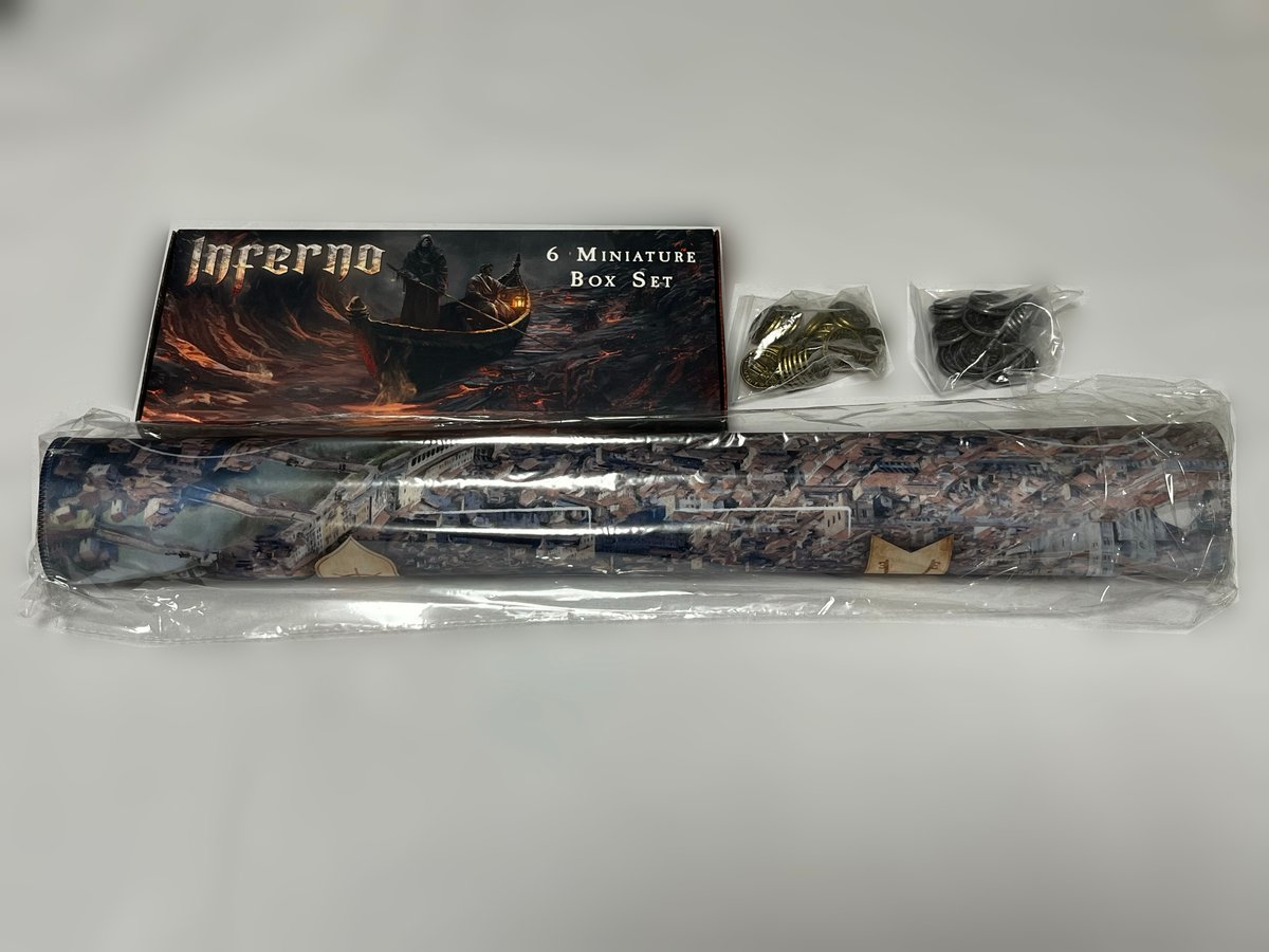 アップグレードセット]インフェルノ用プレイマット+メタルコイン+守護