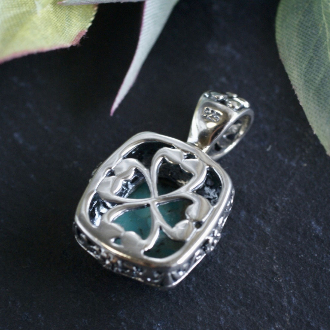 星型 silver925】ターコイズ ネックレストップ ターコイズのネックレス