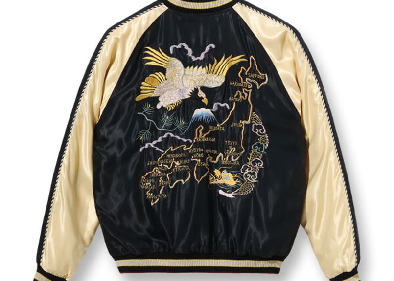 テーラー東洋スカジャン ACETATE SOUVENIR JACKET “JAPAN MAP