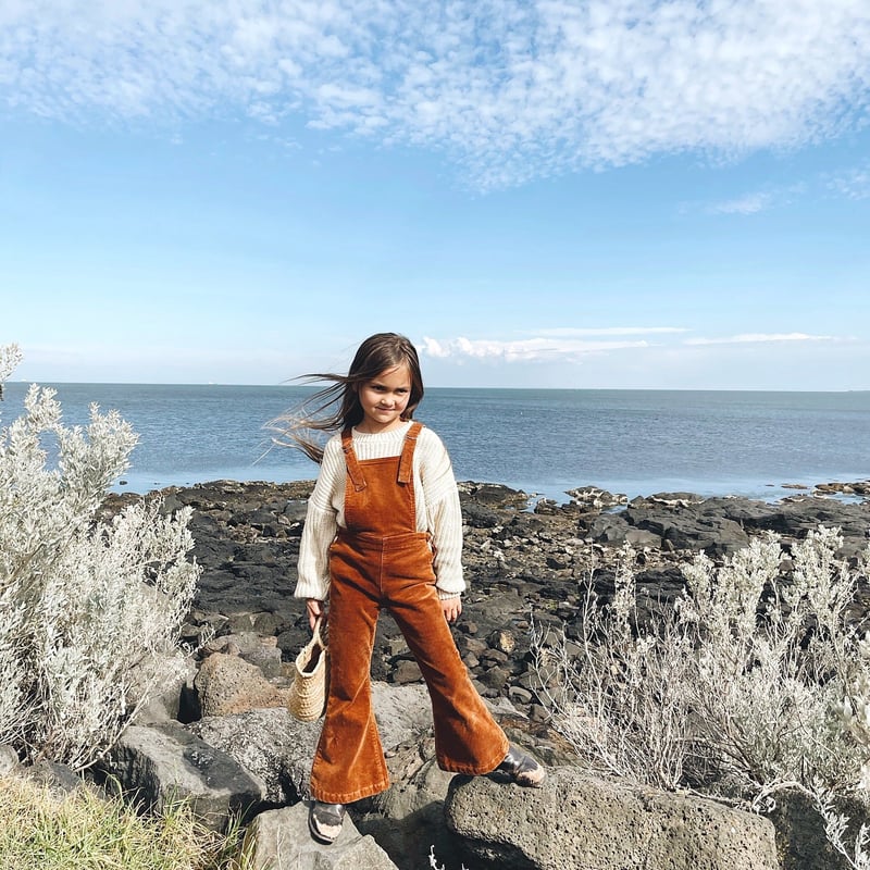 Twin Collective-FARRAH OVERALL-TOFFEE CORD | Ba