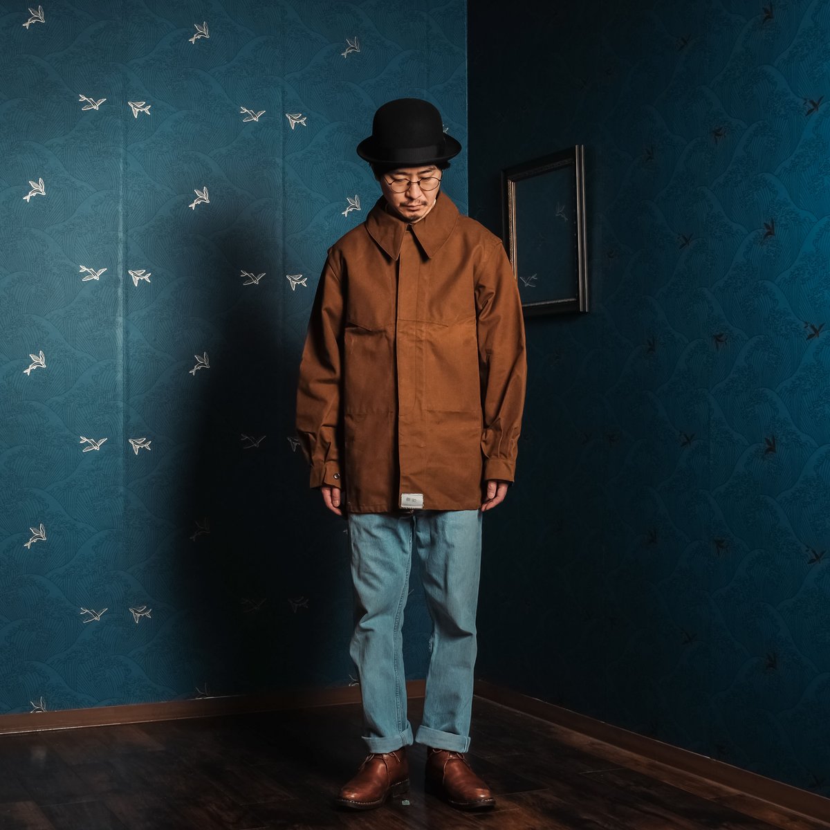 ビンテージ】デッドストック ダック生地 ミリタリー 40s 50s fit=scale