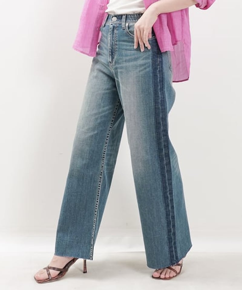 サイドラインバギーデニム / cccross | CALENDRIER online store