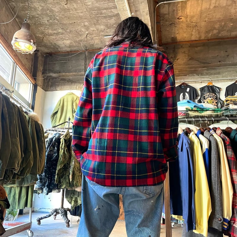 70s PENDLETON Vintage Wool Shirt ウールシャツ USA製 オー