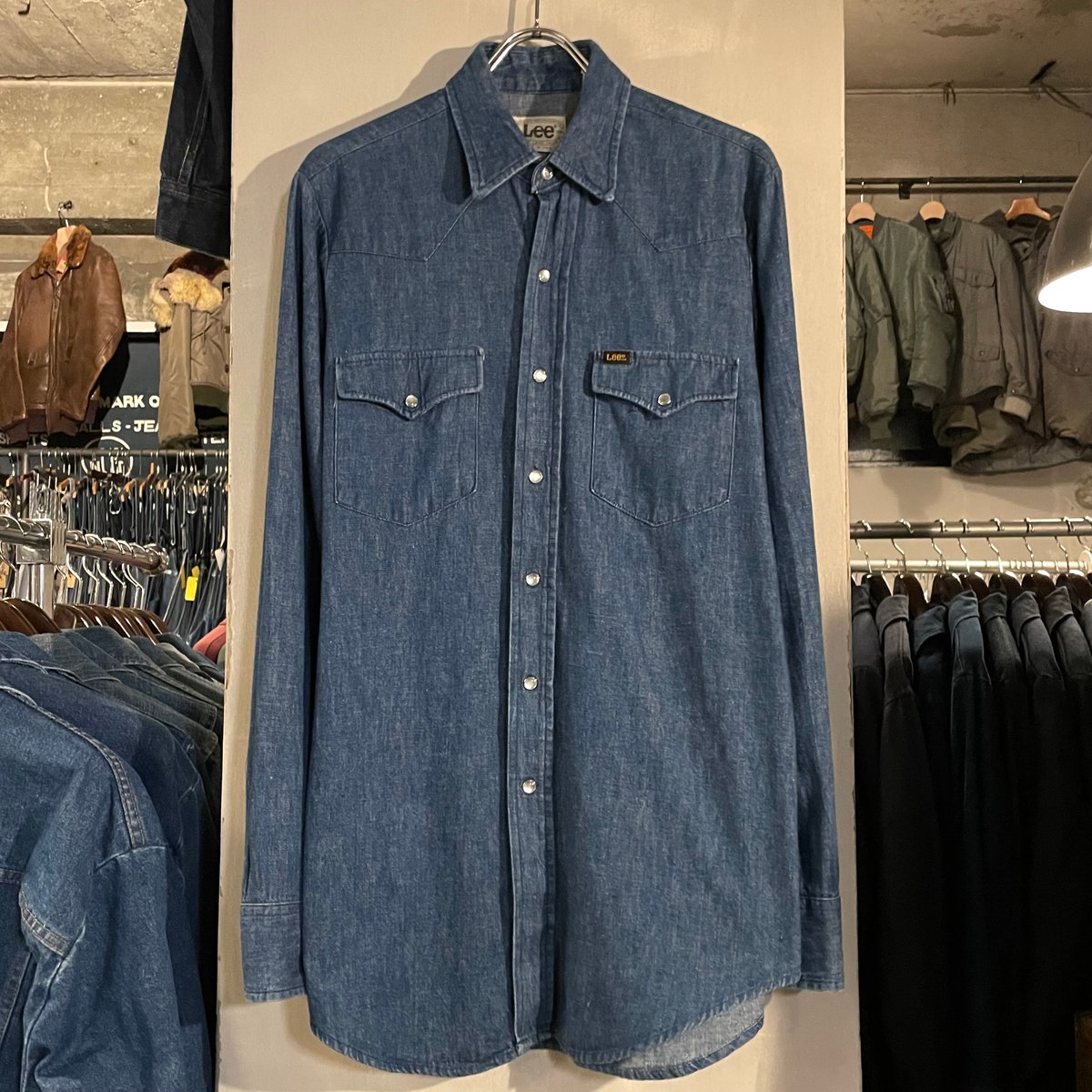 70s Lee L/S デニム ウエスタンシャツ USA製 リー (S4052) | DUFF