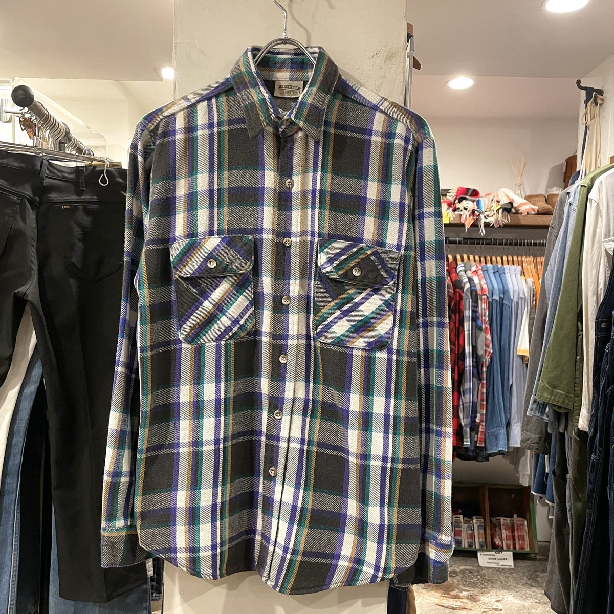 80s FIVE BROTHER ネルシャツ ファイブブラザー USA製 80年代 (S155