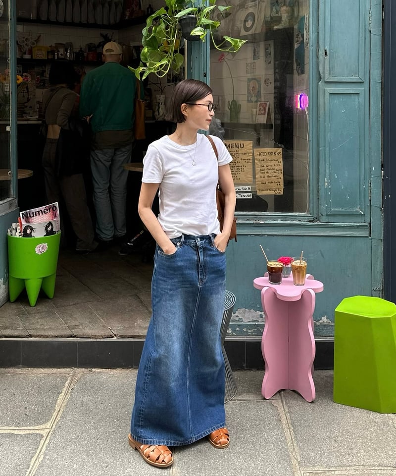 ok.soon×piccadilly OGC DENIM MAXI SKIRT | ok.soon