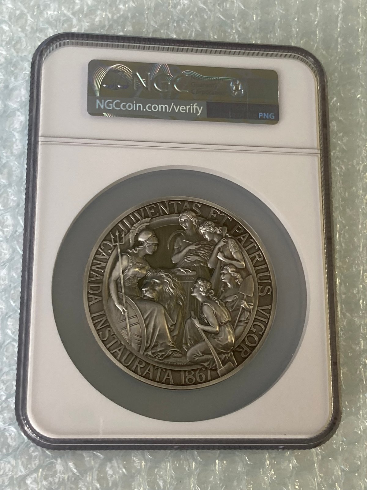 世界で5枚のNGC鑑定PF70】アンティーク版 カナダのウナとライオン