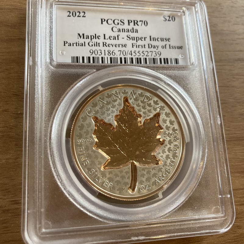PCGS70鑑定・発行即日鑑定・デザイナーサイン入り】カナダ造幣局