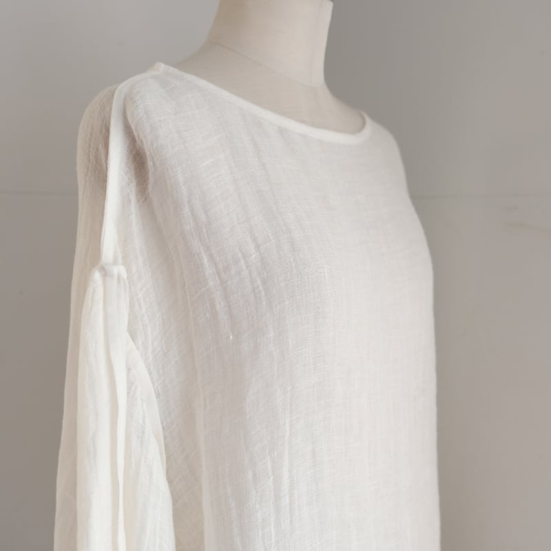 linen gawze top | ERiKOKATORi