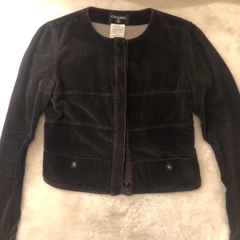 CHANEL☆ノーカラージャケット☆コーデュロイ☆ | Luxury Vintage ANQAS