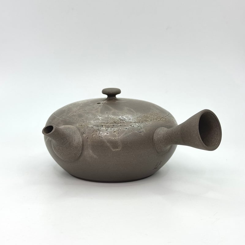 水野博之 Hiroyuki Mizuno 窯変白藻焼急須(平) ST0853 | TOKONA