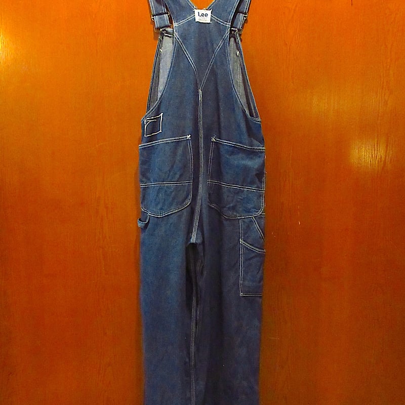ビンテージ40's○Leeハウスマークデニムオーバーオール○250602m8-m