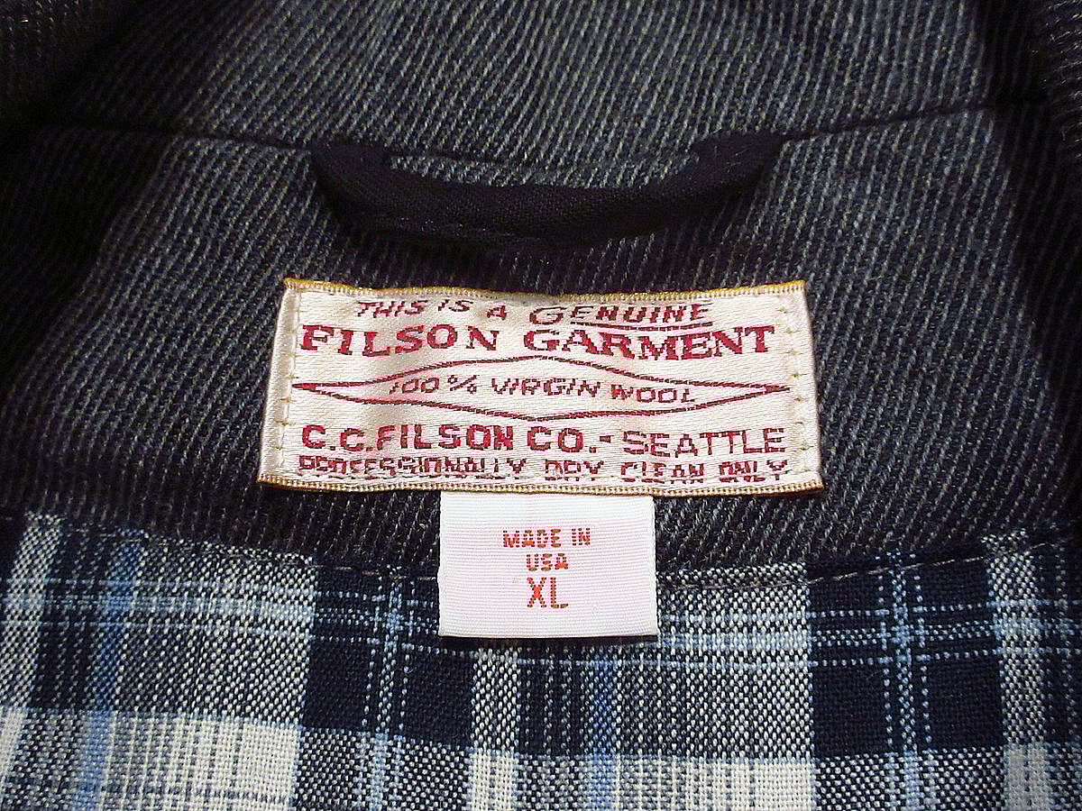 FILSON○襟付きウィップコードベストグレーsize XL○240926i4-m-vs