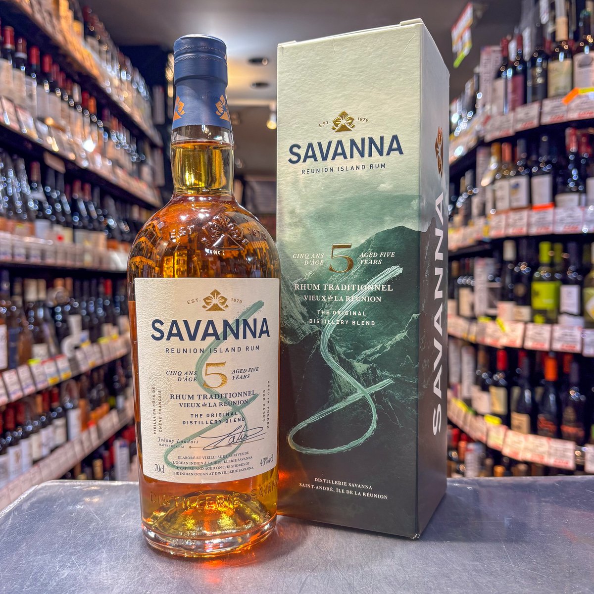 サバンナラム 5年［正規］ 43度／700ml ※箱付き | ガソスタハセガワ