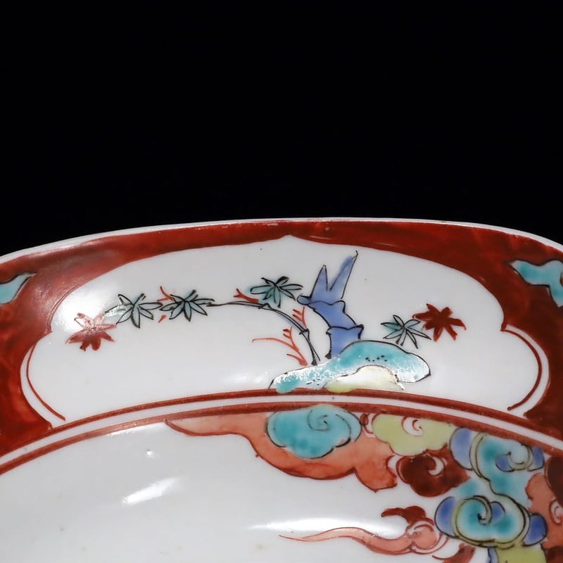 柿右衛門 色絵龍文木瓜形小鉢 五客揃 | LYAN ARTS' Collection onl