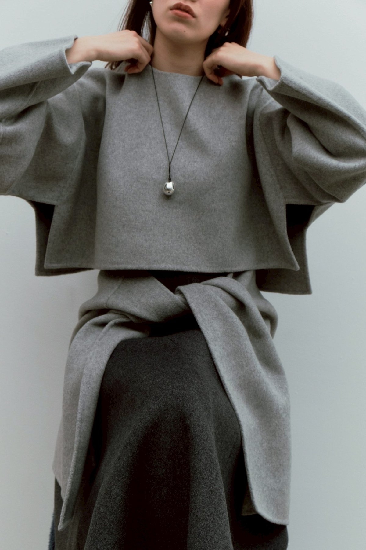 wool river poncho | decollte_accessory