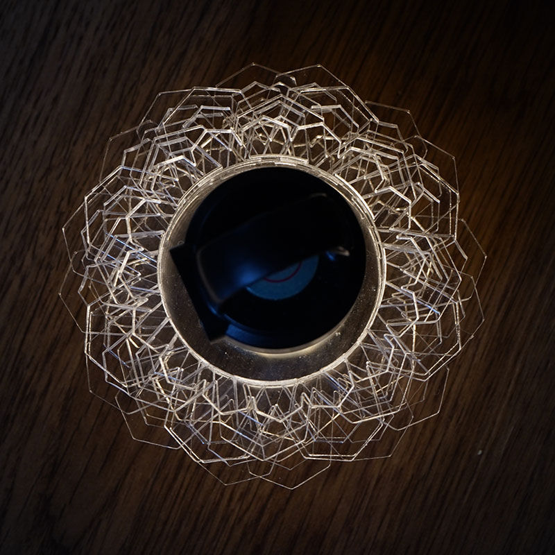 アクリルランタンシェード【MANDALA クリア】【レッドレンザーML4専用