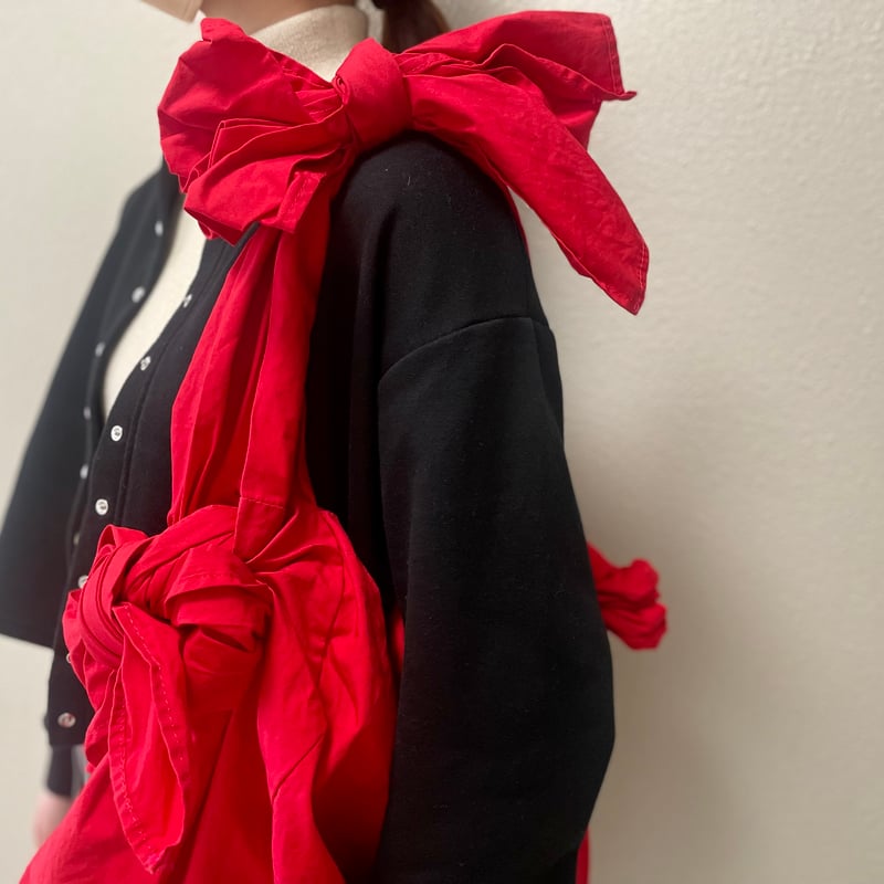 COMME des GARCONS GIRL リボンコットンショルダーバッグ | Lisul