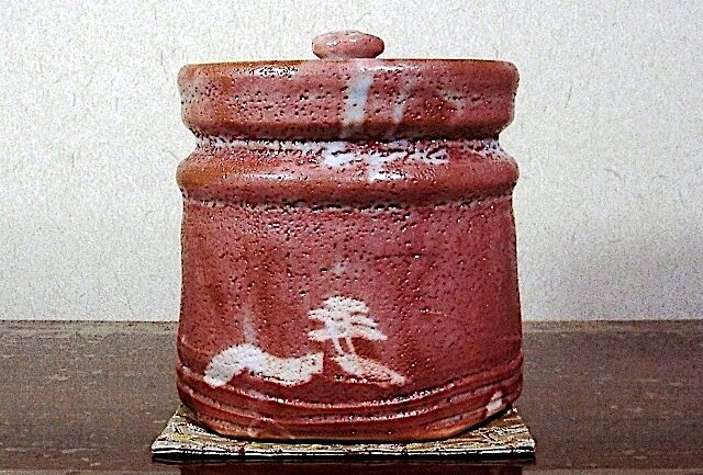 美濃焼 中島一耀 作 鼠志野 水指 無傷 共箱 保証。 | STORESショップARIKA