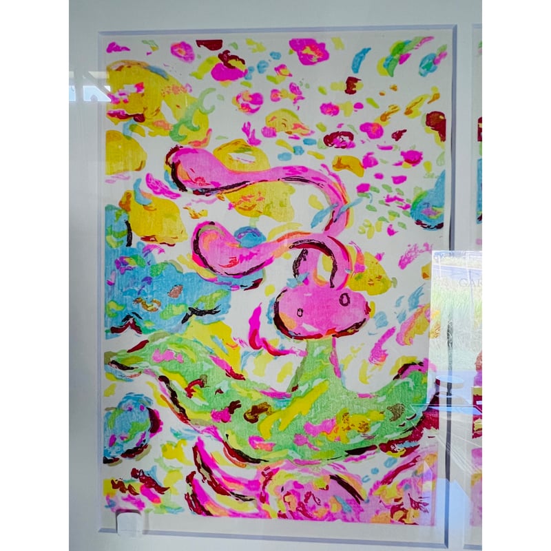 Rー1 ロッカクアヤコ「無題2」木版画 Ayako Rokkaku“Untitled 2” W