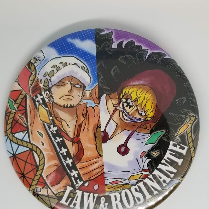 ONE PIECE トラファルガー・ロー/コラソンコレクション 缶バッジ麦わら
